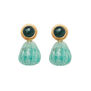 Carved stone earrings by Carousel Jewels